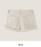 Mots Roll-up Button Shorts