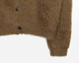 Laha Angora V-neck Fur Cardigan