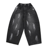 Dutch Black Balloon Wide Denim