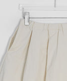 Hitch Flare Nylon Banding Midi Skirt