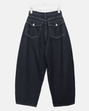Juan Stitch Brushed Wide Denim Pants
