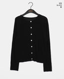Floin see-through ribbed cardigan
