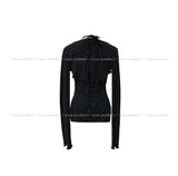 Jatte Dot Drape Halter Sleeveless Bolero Set