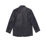 Kates leather over blazer