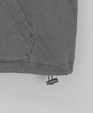 Pedro Pigment Crop Hood Zip-Up Jumper