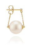 H-edition Dessert Ball Silver Pearl Earring