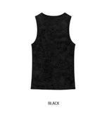[PLAN MADE/MADE] Acid Henley Neck Washing Sleeveless
