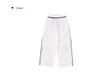 Tsukin Lace Track Nylon Wide Banding Pants