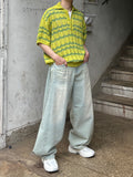 Snap Wide Light Blue Denim