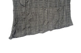 Peril See-through Ribbon Check Unbalance Blouse