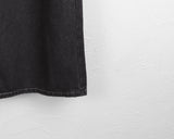 Holden Side Pintuck Washing Denim Long Wide Pants