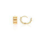 Ice Block Silver One-Touch Earrings S