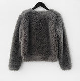 Riche Boucle Fur Cardigan