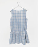 Venice Strap Sleeveless Check Mini One Piece