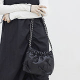 Pierce Chain Ribbon Mini Shoulder Bag