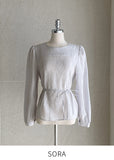 [Strap set] Glory Wrinkle Round Blouse