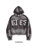 Bark Dirty Spray Two Way Hooded Zip-Up