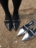 Vince Stiletto Buckle Slingback