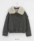 Ogets Fur Collar Work Jumper Jacket