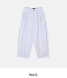 Vintz three-pin tuck balloon wide cotton pants