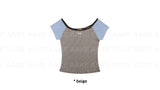 RAGLAN OFF-SHOULDER TEE