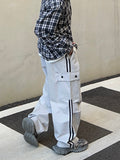 Track line cargo banding pants
