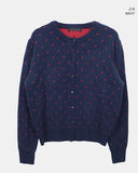 Vda Dot Color Matching Knit Cardigan