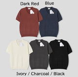 Benel V-neck Short Sleeve Knit
