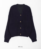 Pochai color V-neck knit cardigan