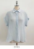Ethel Cool Linen Roll-up Short Sleeve Shirt