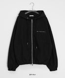 [unisex] Nehiko two-way work hood zip-up jumper