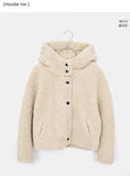 Elu Fluffy Button Jacket