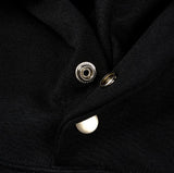 B-Pit Printed Snap Balloon Crop Hoodie