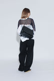 leather chain square bag