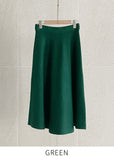 Roku Flared Knit Long Skirt