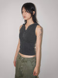 PIGMENT HOOD SLEEVELESS