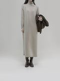 [Premium] Wool Back Turtleneck One Piece