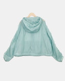 Timel See-through Windbreaker Zip-Up
