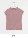 Rahini Layered Half-Neck Cap Short Sleeve Knit