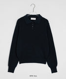 Tichico Color Crop Collar Knit