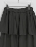 [BAONHAUS] Sosolo Cotton Tiered Layered Banding Skirt Pants