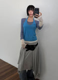 SIDE STUD FLARE DENIM