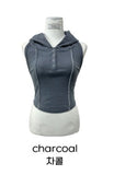 Stitch Halter Sleeveless Hood