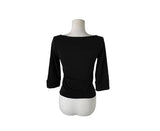 [MADE] Oeun Round Button Three Quarter Sleeve T-Shirt