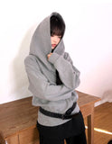Haun Off-Shoulder Hood Sweatshirt