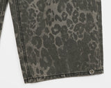 Ponte Leopard Back Pocket Wide Pants