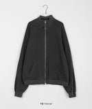 [BAONHAUS] Kiruru Pigment Zip-Up Jumper