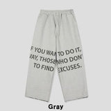 Wanted Lettering Banding Pants