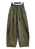 Maxi wide washed pants