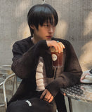 [LANARCH] Boucle Round Neck Cardigan